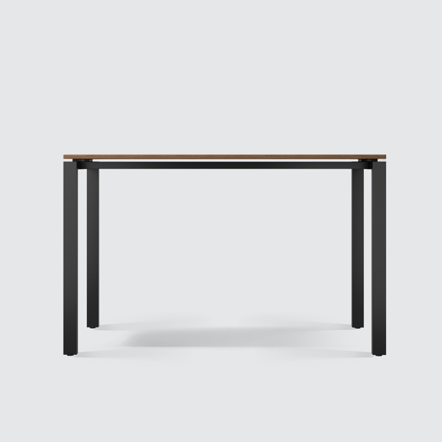 میز کنفرانس ۴ نفره پایه فلزی بلوطی روشن دنیته