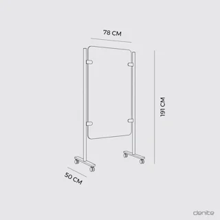وایت برد دنیته مدل تاپو ابعاد - Dbj04
